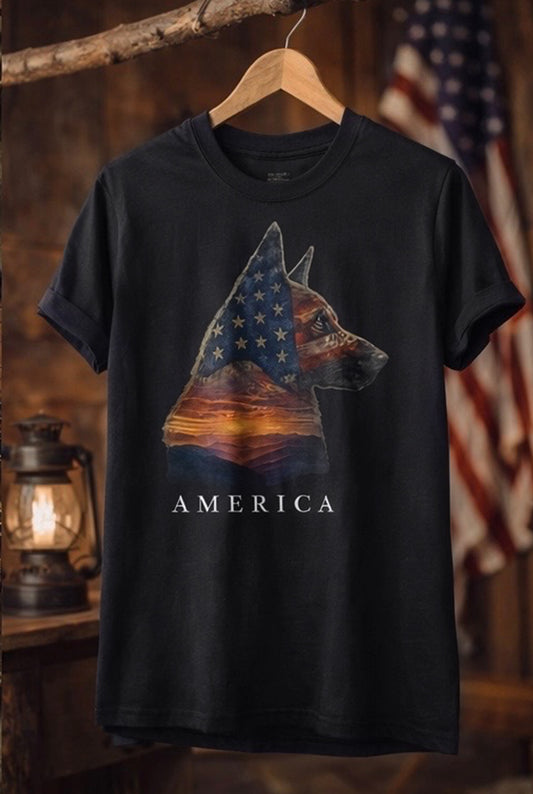 America Tee - Unisex garment-dyed heavyweight t-shirt