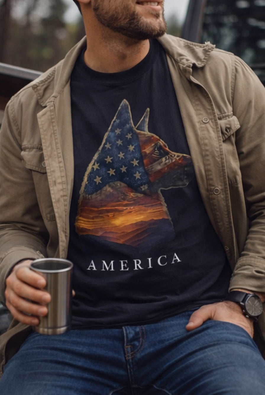 America Tee - Unisex garment-dyed heavyweight t-shirt