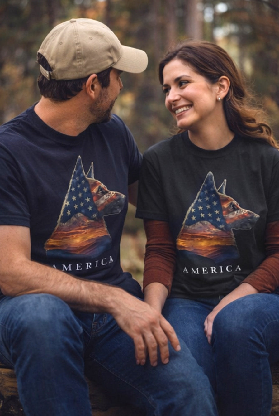 America Tee - Unisex garment-dyed heavyweight t-shirt