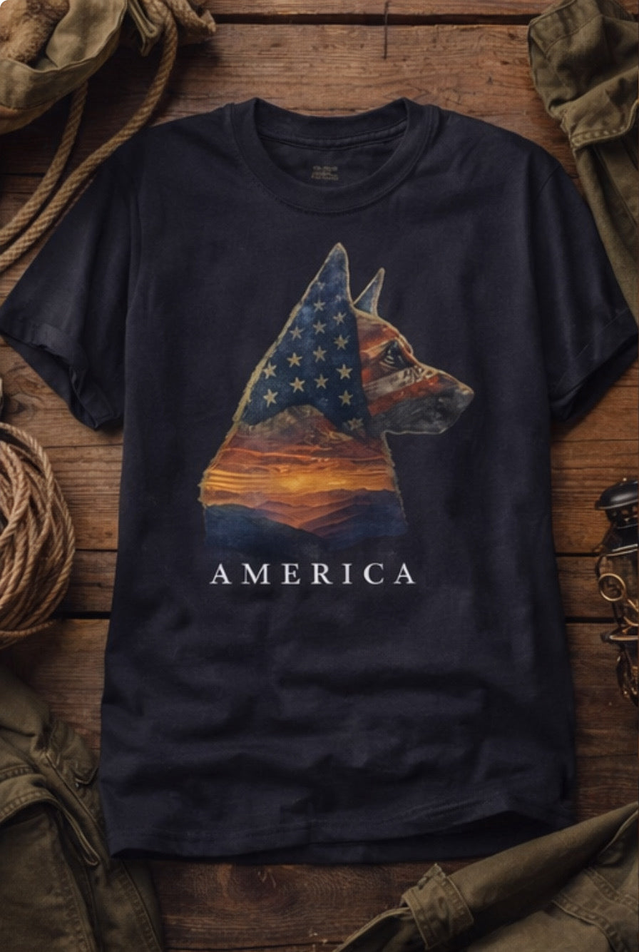 America Tee - Unisex garment-dyed heavyweight t-shirt