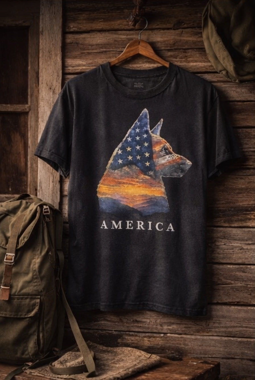 America Tee - Unisex garment-dyed heavyweight t-shirt